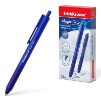Гелевая ручка стираемая Erich Krause Magic Grip синяя, 0.5мм